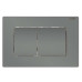 Панель змиву Koer KT-0602-07 240x160x10mm пластикова, квадратна кнопка (колір графіт) (KR5183)