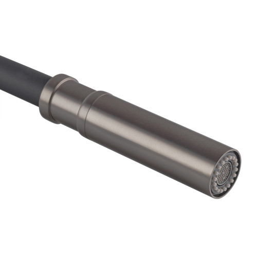 Змішувач для кухні KOER KI-70026-07 із нерж. сталі SUS304 (Колір графіт + силіконовий вилив чорний) (KR5211)
