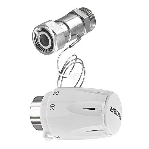 Термоголовка Koer KR.1337 – M30x1.5 із проточним сенсором (KR5219)