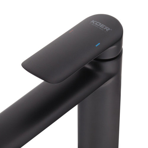 Смеситель для умывальника высокий KOER KB-11028-05 (Цвет черный) (KR5294)