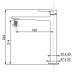 Змішувач для умивальника високий KOER KB-11028-07 (Колір графіт) (KR5296)
