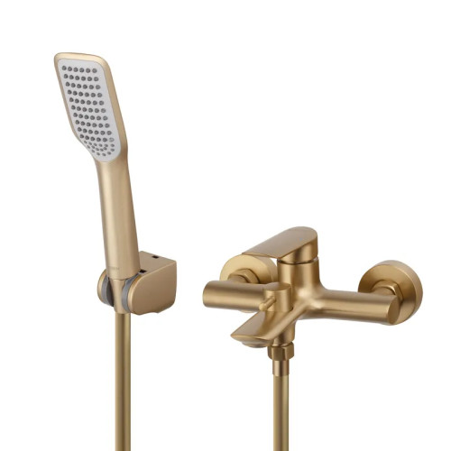 Смеситель для ванны с коротким изливом KOER KB-40028-12 (Цвет матовое золото) (KR5307)
