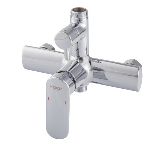 Душова колона із змішувачем KOER KB-52028-01, 2 функції (Колір хром) (KR5309)