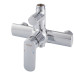 Душова колона із змішувачем KOER KB-52028-01, 2 функції (Колір хром) (KR5309)