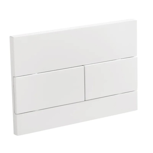 Панель змиву Koer KT-0603-03 240x160x10mm пластикова, кнопка лінійна (колір білий) (KR5318)