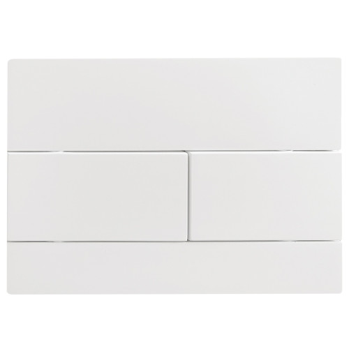Панель змиву Koer KT-0603-03 240x160x10mm пластикова, кнопка лінійна (колір білий) (KR5318)
