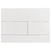 Панель змиву Koer KT-0603-03 240x160x10mm пластикова, кнопка лінійна (колір білий) (KR5318)