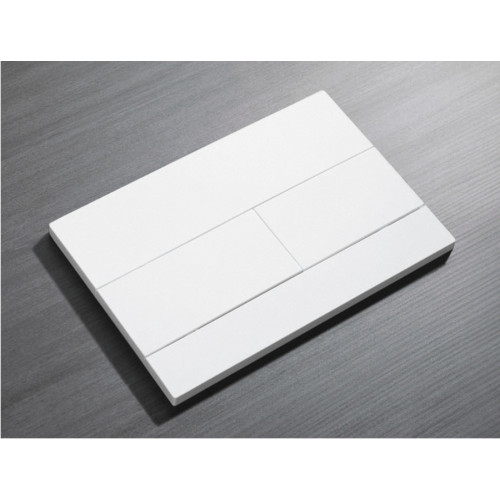 Панель змиву KOER KT-0603-03 240x160x10mm пластикова, кнопка лінійна (колір білий) (KR5318)