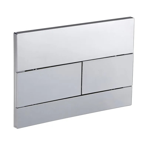 Панель смыва Koer KT-0603-01 240x160x10mm пластиковая, кнопка линейная (цвет хром) (KR5319)