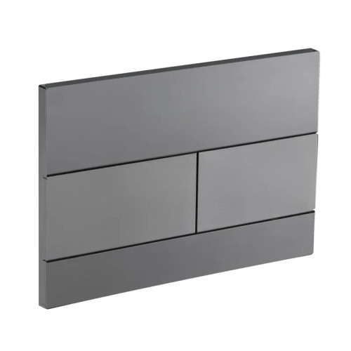 Панель смыва Koer KT-0603-07 240x160x10mm пластиковая, кнопка линейная (цвет графит) (KR5321)