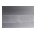 Панель змиву KOER KT-0603-07 240x160x10mm пластикова, кнопка лінійна (колір графіт) (KR5321)