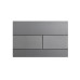 Панель змиву KOER KT-0603-07 240x160x10mm пластикова, кнопка лінійна (колір графіт) (KR5321)