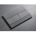 Панель змиву KOER KT-0603-07 240x160x10mm пластикова, кнопка лінійна (колір графіт) (KR5321)