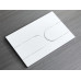 Панель змиву KOER KT-0604-03 240x160x10mm пластикова, кнопка закруглена (колір білий) (KR5322)
