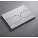 Панель змиву KOER KT-0604-01 240x160x10mm пластикова, кнопка закруглена (колір хром) (KR5323)