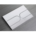 Панель змиву KOER KT-0604-01 240x160x10mm пластикова, кнопка закруглена (колір хром) (KR5323)
