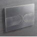 Панель змиву KOER KT-0604-07 240x160x10mm пластикова, кнопка закруглена (колір графіт) (KR5325)