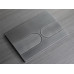 Панель змиву KOER KT-0604-07 240x160x10mm пластикова, кнопка закруглена (колір графіт) (KR5325)