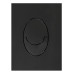 Панель змиву Koer KT-0606-05 157x198x10mm пластикова, закруглена кнопка (колір чорний матовий) (KR5343)