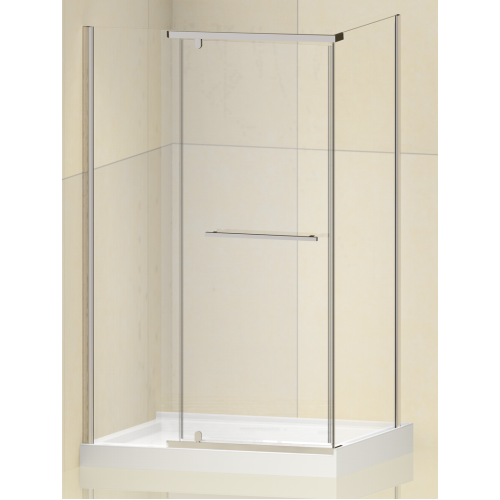 Душова кабіна без піддону Koer SR SC01-120x80x200-TR-01 прозоре скло Easy Clean 8мм, хром (KR5353)