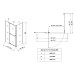 Душова кабіна без піддону Koer SR SC01-120x80x200-TR-01 прозоре скло Easy Clean 8мм, хром (KR5353)