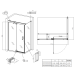 Душова кабіна без піддону Koer SR SC02-120x90x200-TR-01 прозоре скло Easy Clean 8мм, хром (KR5354)