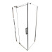 Душова кабіна без піддону Koer SR SC02-100x80x200-TR-01 прозоре скло Easy Clean 8мм, хром (KR5355)