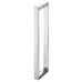 Душова кабіна без піддону Koer SR SC02-100x80x200-TR-01 прозоре скло Easy Clean 8мм, хром (KR5355)