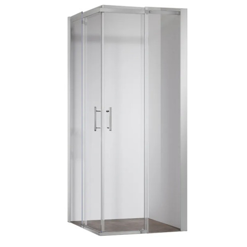Душова кабіна без піддону Koer SR SC03-90x90x200-TR-01 прозоре скло Easy Clean 6мм, хром (KR5356)