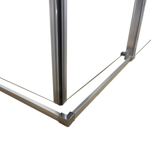 Душова кабіна без піддону Koer SR SC03-90x90x200-TR-01 прозоре скло Easy Clean 6мм, хром (KR5356)