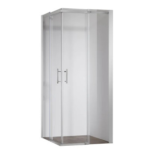 Душова кабіна без піддону Koer SR SC03-100x100x200-TR-01 прозоре скло Easy Clean 6мм, хром (KR5357)