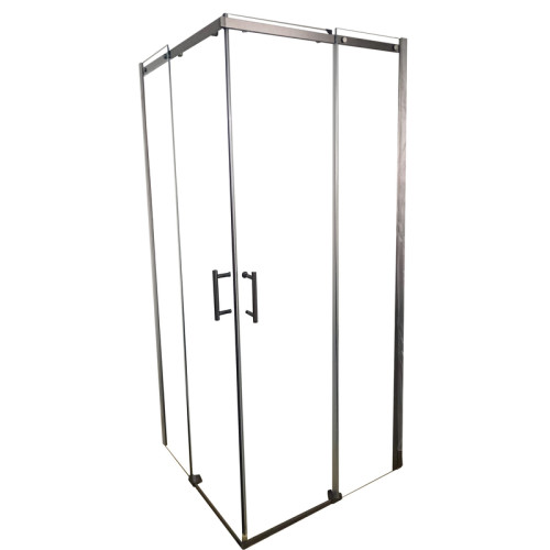 Душова кабіна без піддону Koer SR SC03-90x90x200-TR-07 прозоре скло Easy Clean 6мм, графіт (KR5359)