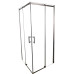 Душова кабіна без піддону Koer SR SC03-90x90x200-TR-07 прозоре скло Easy Clean 6мм, графіт (KR5359)