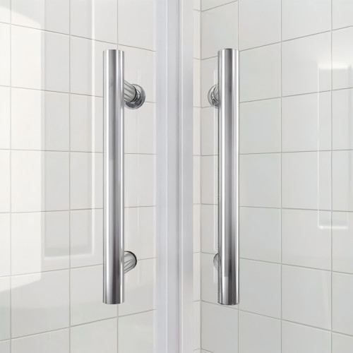 Душова кабіна без піддону Koer SR SC04-90x90x195-TR-01 прозоре скло Easy Clean 5мм, хром (KR5360)