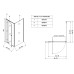 Душова кабіна без піддону Koer SR SC05-90x90x195-TR-01 прозоре скло Easy Clean 6мм, хром (KR5363)