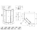 Душова кабіна без піддону Koer SR SC06-90x90x200-TR-01 прозоре скло Easy Clean 8мм, хром (KR5364)