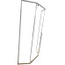 Душова кабіна без піддону Koer SR SC06-100x100x200-TR-01 прозоре скло Easy Clean 8мм, хром (KR5365)