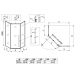 Душова кабіна без піддону Koer SR SC06-90x90x200-TR-07 прозоре скло Easy Clean 8мм, графіт (KR5366)