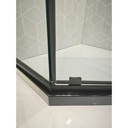 Душова кабіна без піддону Koer SR SC06-90x90x200-TR-07 прозоре скло Easy Clean 8мм, графіт (KR5366)