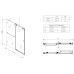 Двері в нішу Koer SR SD06-120x220-TR-01 прозоре скло Easy Clean 8мм, хром (KR5367)