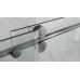 Двері в нішу Koer SR SD06-140x220-TR-07 прозоре скло Easy Clean 8мм, графіт (KR5369)