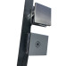 Двері в нішу Koer SR SD06-140x220-TR-07 прозоре скло Easy Clean 8мм, графіт (KR5369)