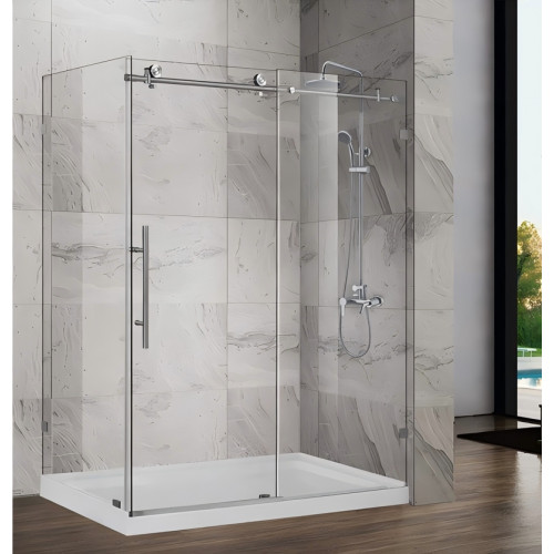 Душова кабіна без піддону Koer SR SC07-120x90x200-TR-01 прозоре скло Easy Clean 8мм, хром (KR5370)