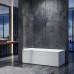 Шторки стеклянные на ванну Koer SR BS05-90x140-TR-01 прозрачное стекло Easy Clean 6мм, хром (KR5372)