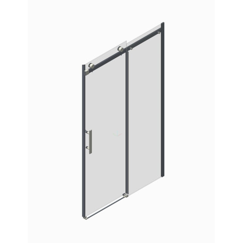 Двері в нішу Koer SR SD01-120x200-TR-12 прозоре скло Easy Clean 8мм, матове золото (KR5377)
