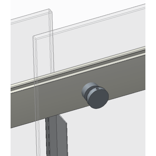 Двері в нішу Koer SR SD01-120x200-TR-12 прозоре скло Easy Clean 8мм, матове золото (KR5377)