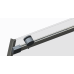 Дверь в нишу Koer SR SD01-120x200-TR-07 прозрачное стекло Easy Clean 8мм, графит (KR5378)