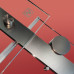 Дверь в нишу Koer SR SD01-120x200-TR-07 прозрачное стекло Easy Clean 8мм, графит (KR5378)