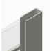 Дверь в нишу Koer SR SD01-120x200-TR-02 прозрачное стекло Easy Clean 8мм, никель (KR5379)