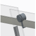 Дверь в нишу Koer SR SD01-120x200-TR-02 прозрачное стекло Easy Clean 8мм, никель (KR5379)